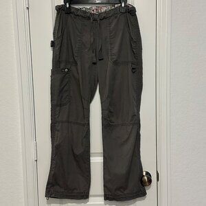 KOI  Lindsey Cargo Scrub Pant  Cotton Blend Relaxed Fit Drawstring Waist